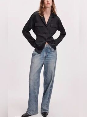 Rag & Bone Miramar Wide-Leg Pull On Sweatpant Jeans
